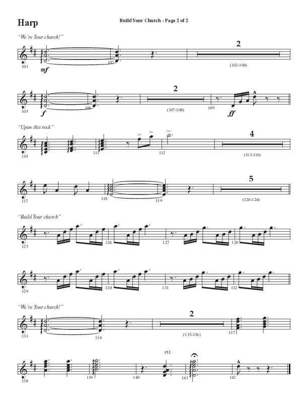 Build Your Church (Choral Anthem SATB) Harp (Semsen Music / Arr. Cliff Duren)