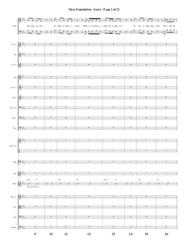 Firm Foundation (He Won't) (Choral Anthem SATB) Conductor's Score (Semsen Music / Arr. Cliff Duren)