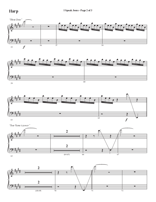 I Speak Jesus (Choral Anthem SATB) Harp (Semsen Music / Arr. John Bolin / Orch. Daniel Semsen)