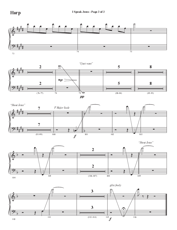 I Speak Jesus (Choral Anthem SATB) Harp (Semsen Music / Arr. John Bolin / Orch. Daniel Semsen)