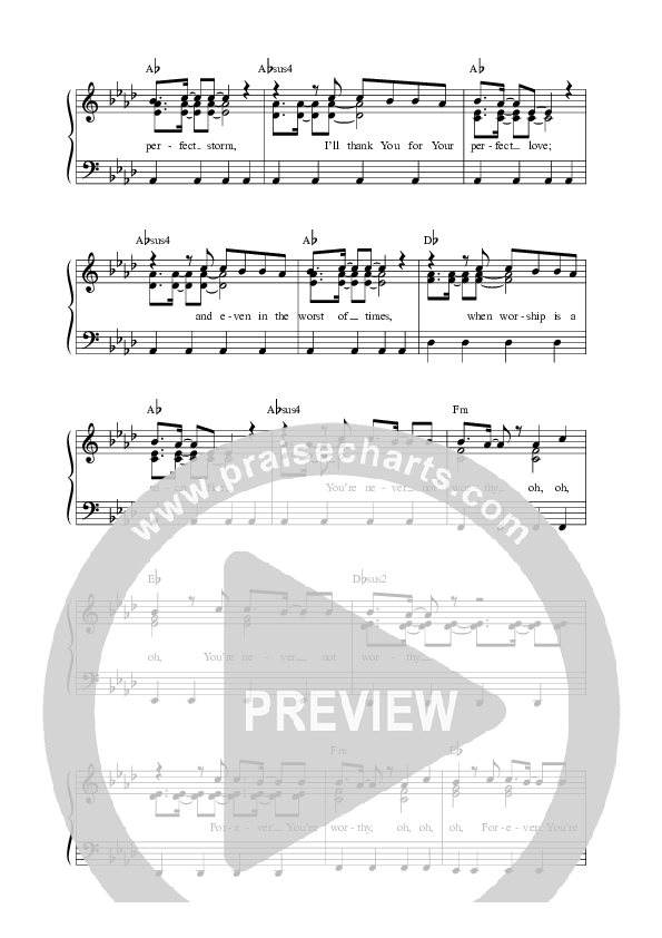 Praise God (Live) Lead Sheet Melody (Matt Redman)
