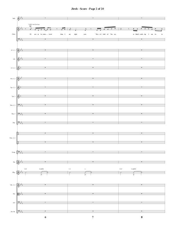 Jireh (Choral Anthem SATB) Conductor's Score (Semsen Music / Arr. Cliff Duren)