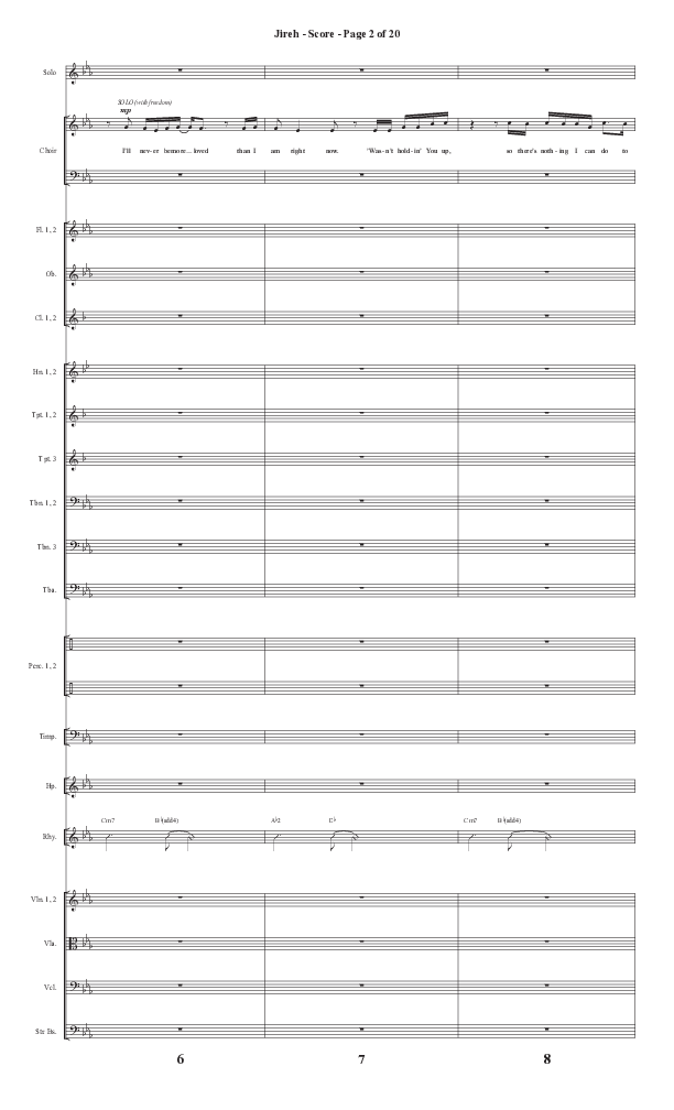 Jireh (Choral Anthem SATB) Conductor's Score II (Semsen Music / Arr. Cliff Duren)