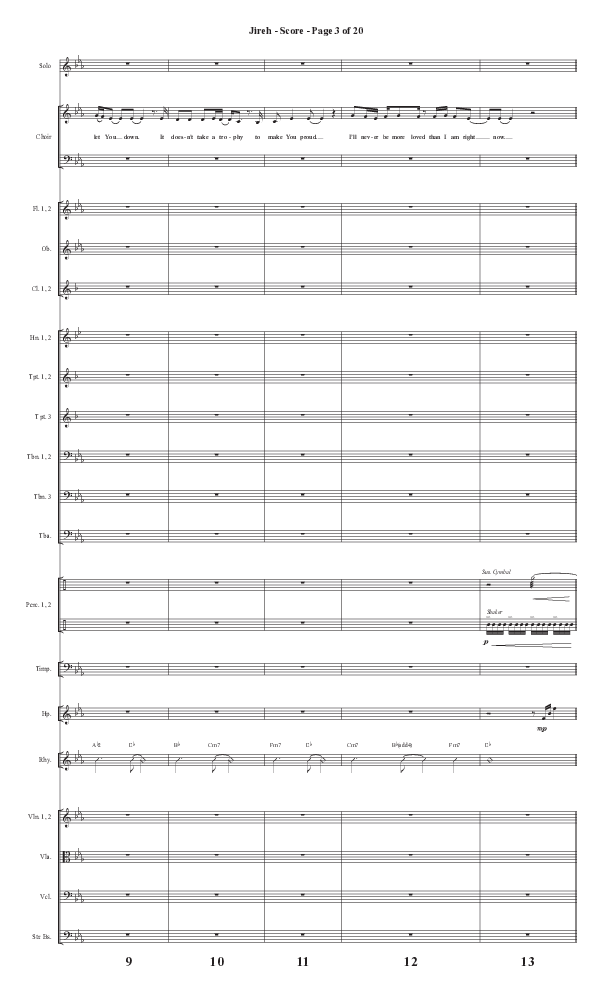 Jireh (Choral Anthem SATB) Conductor's Score II (Semsen Music / Arr. Cliff Duren)