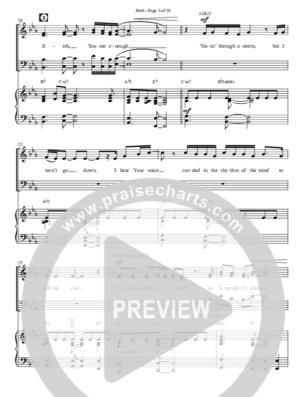 Jireh (Choral Anthem SATB) Anthem (SATB/Piano) (Semsen Music / Arr. Cliff Duren)