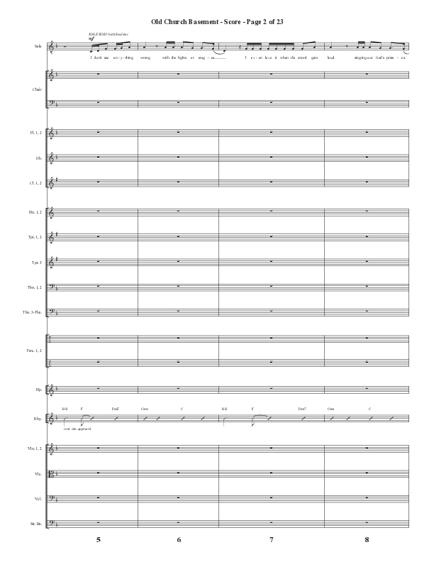 Old Church Basement (Choral Anthem SATB) Conductor's Score (Semsen Music / Arr. Cliff Duren)