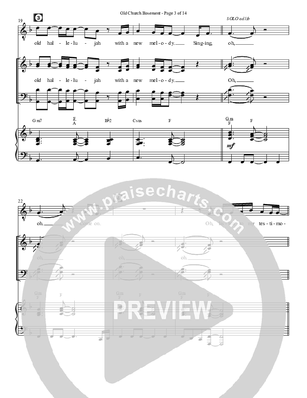 Old Church Basement (Choral Anthem SATB) Anthem (SATB/Piano) (Semsen Music / Arr. Cliff Duren)