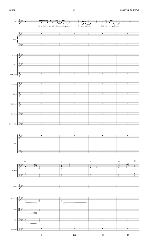 Everything Bows (Choral Anthem SATB) Orchestration (Lillenas Choral / Arr. Jay Rouse)