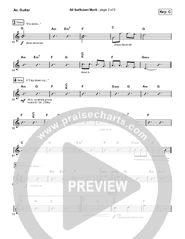 All Sufficient Merit (Live) Acoustic Guitar (Shane & Shane)