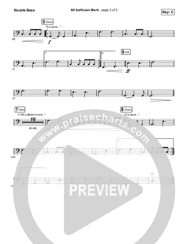 All Sufficient Merit (Live) String Bass (Shane & Shane)