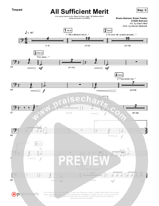 All Sufficient Merit (Live) Timpani (Shane & Shane)