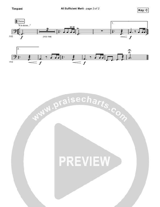 All Sufficient Merit (Live) Timpani (Shane & Shane)