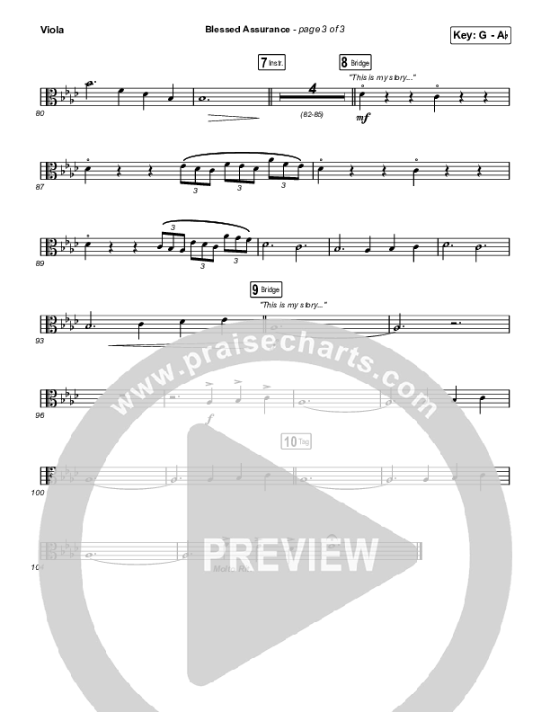 Blessed Assurance (Live) Viola (CAIN / David Leonard)