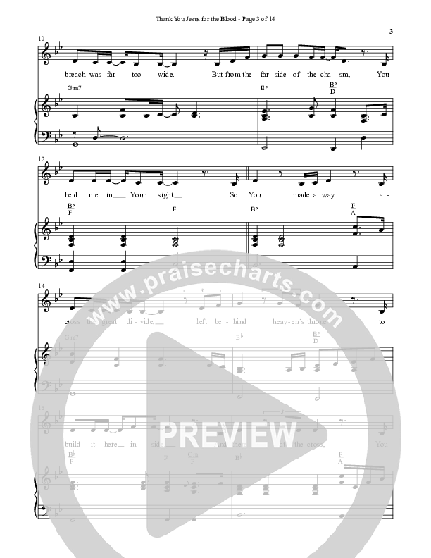 Thank You Jesus For The Blood with Glory To His Name (Choral Anthem SATB) Anthem (SATB/Piano) (Semsen Music / Arr. Cliff Duren)