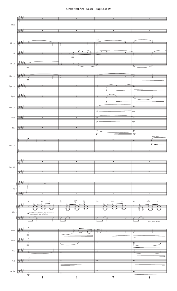 Great You Are (Choral Anthem SATB) Conductor's Score II (Semsen Music / Arr. Debora Cahoon)