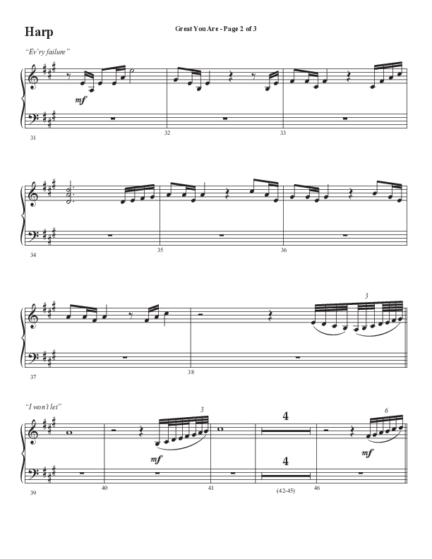 Great You Are (Choral Anthem SATB) Harp (Semsen Music / Arr. Debora Cahoon)