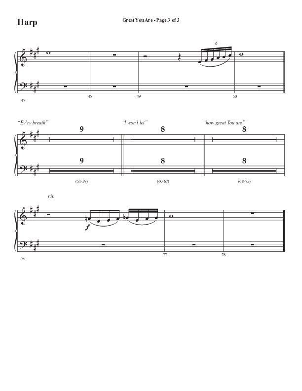 Great You Are (Choral Anthem SATB) Harp (Semsen Music / Arr. Debora Cahoon)