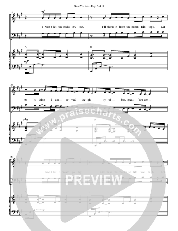 Great You Are (Choral Anthem SATB) Anthem (SATB/Piano) (Semsen Music / Arr. Debora Cahoon)