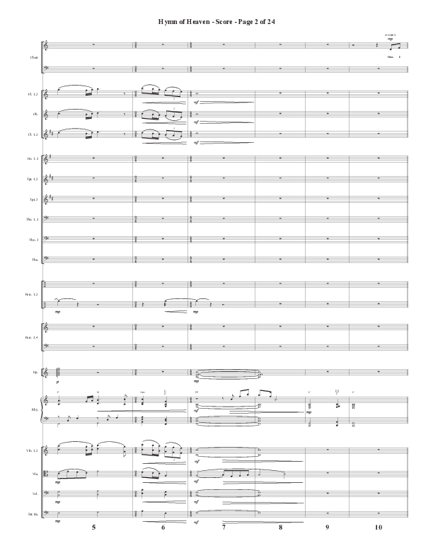 Hymn Of Heaven with Holy Holy Holy (Choral Anthem SATB) Conductor's Score (Semsen Music / Arr. John Bolin)
