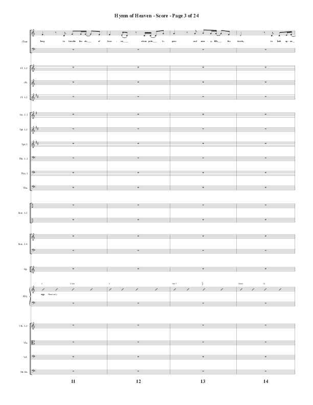 Hymn Of Heaven with Holy Holy Holy (Choral Anthem SATB) Conductor's Score (Semsen Music / Arr. John Bolin)