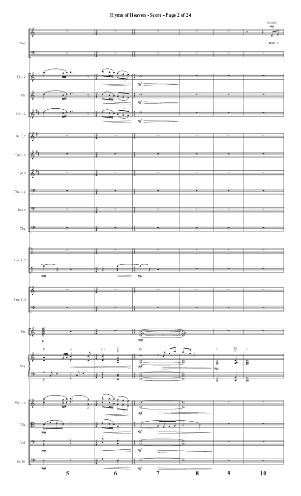 Hymn Of Heaven with Holy Holy Holy (Choral Anthem SATB) Conductor's Score II (Semsen Music / Arr. John Bolin)