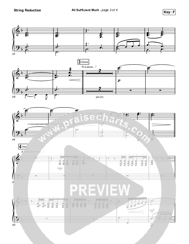 All Sufficient Merit (Choral Anthem SATB) String Reduction (The Worship Initiative / Bethany Barnard / Arr. Luke Gambill)