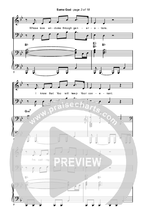 Same God (Worship Choir/SAB) Octavo (SAB & Pno) (Elevation Worship / Arr. Mason Brown)