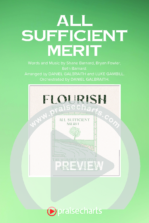 All Sufficient Merit (Worship Choir/SAB) Octavo Cover Sheet (The Worship Initiative / Bethany Barnard / Arr. Luke Gambill)