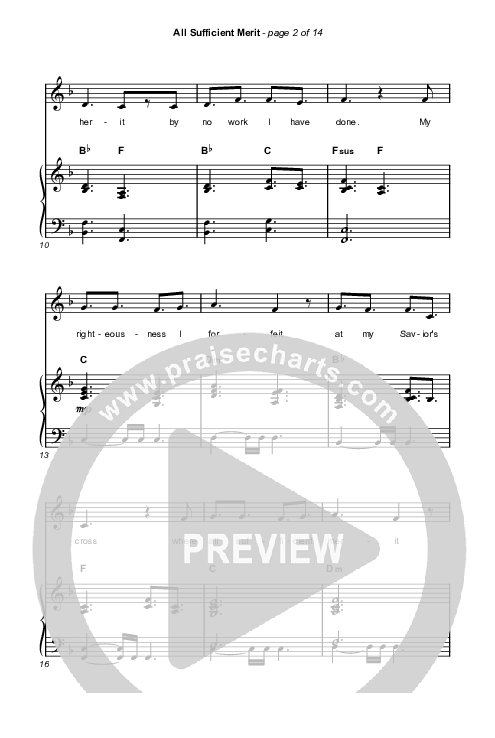 All Sufficient Merit (Worship Choir/SAB) Octavo (SAB & Pno) (The Worship Initiative / Bethany Barnard / Arr. Luke Gambill)