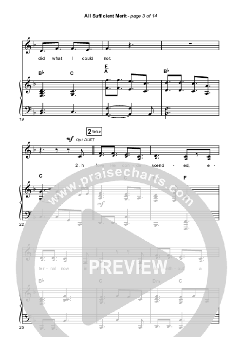 All Sufficient Merit (Worship Choir/SAB) Octavo (SAB & Pno) (The Worship Initiative / Bethany Barnard / Arr. Luke Gambill)