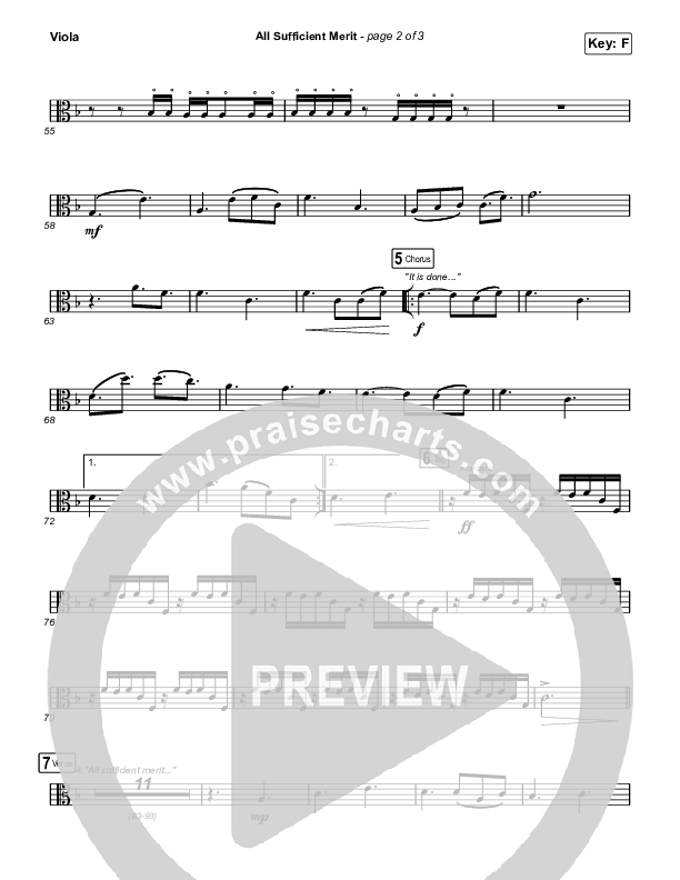 All Sufficient Merit (Sing It Now) Viola (The Worship Initiative / Bethany Barnard / Arr. Luke Gambill)