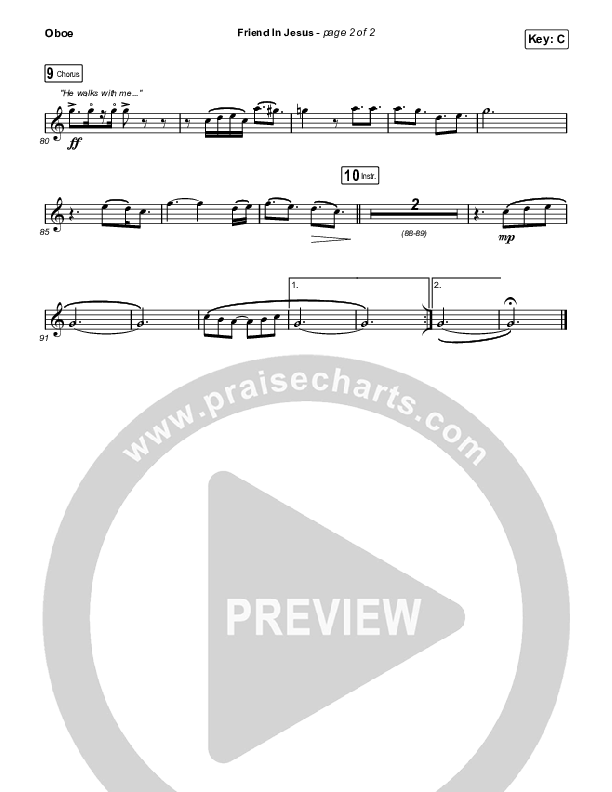 Friend In Jesus (Choral Anthem SATB) Oboe (CAIN / Arr. Phil Nitz)