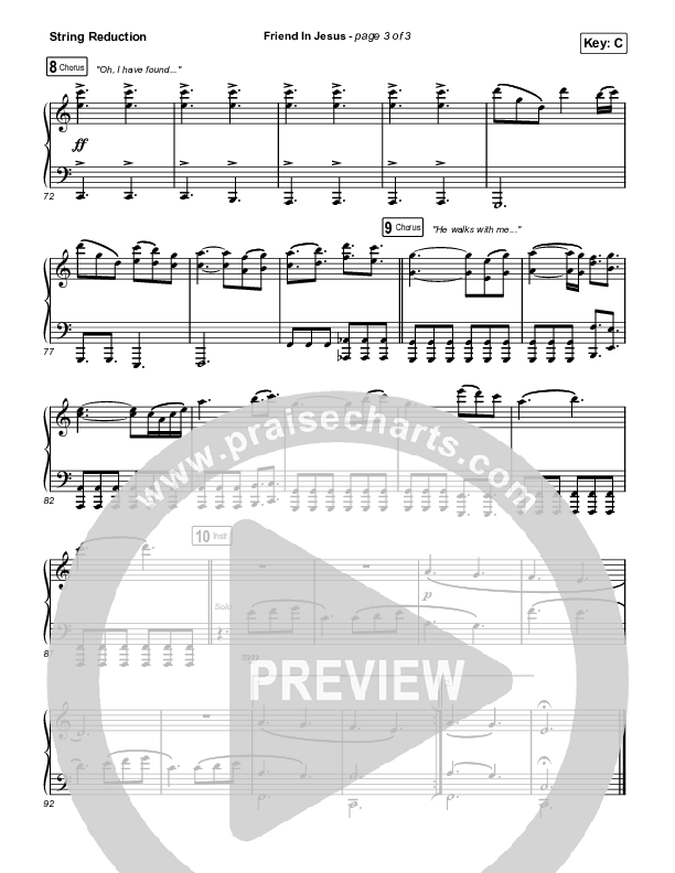 Friend In Jesus (Choral Anthem SATB) String Reduction (CAIN / Arr. Phil Nitz)