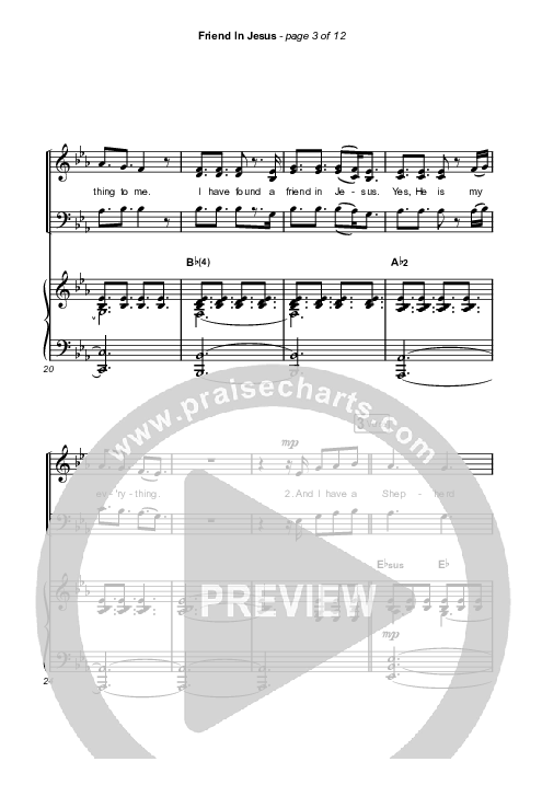 Friend In Jesus (Worship Choir/SAB) Octavo (SAB & Pno) (CAIN / Arr. Phil Nitz)