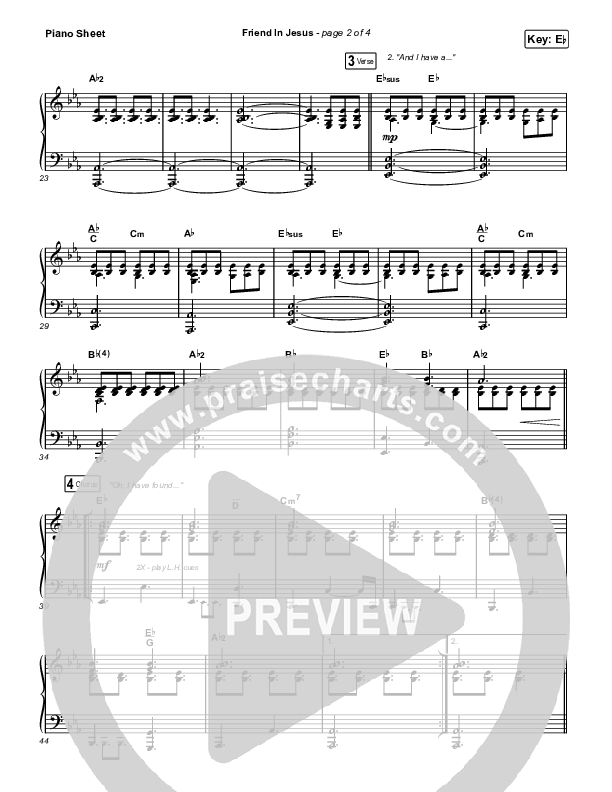 Friend In Jesus (Worship Choir/SAB) Piano Sheet (CAIN / Arr. Phil Nitz)