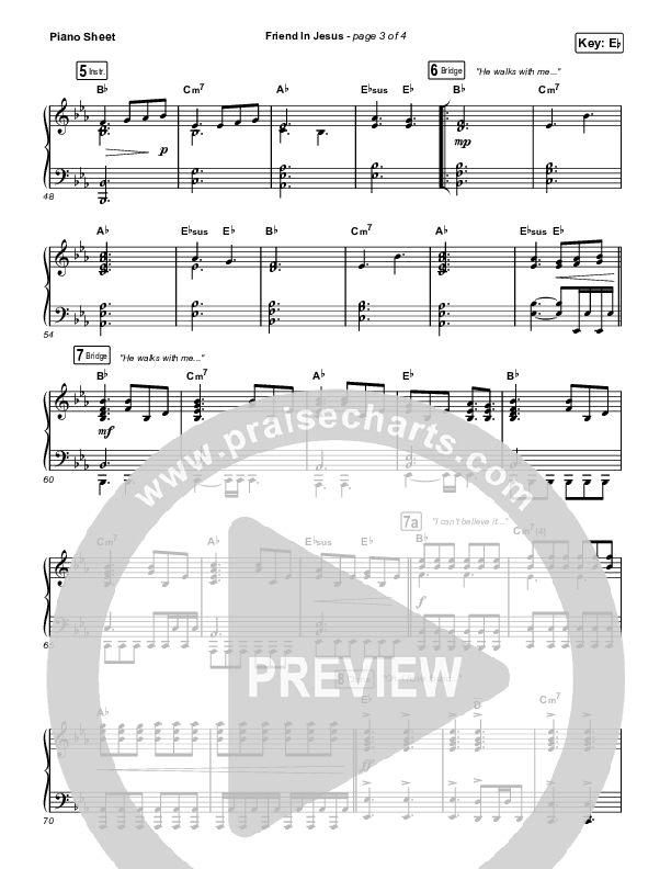 Friend In Jesus (Worship Choir/SAB) Piano Sheet (CAIN / Arr. Phil Nitz)