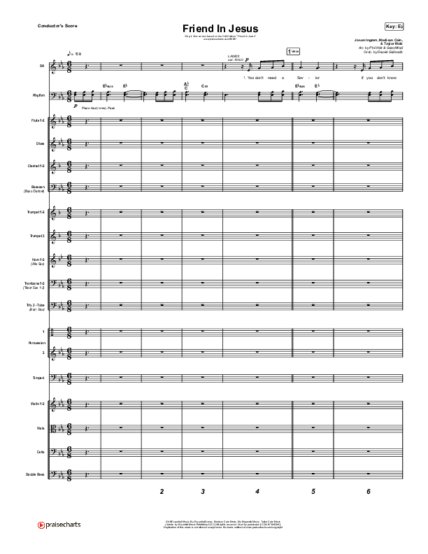 Friend In Jesus (Sing It Now) Conductor's Score (CAIN / Arr. Phil Nitz)