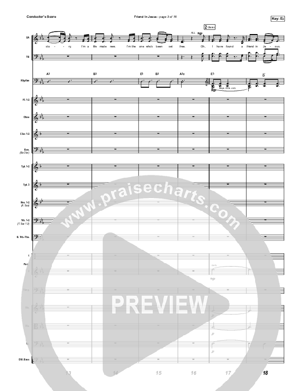 Friend In Jesus (Sing It Now) Conductor's Score (CAIN / Arr. Phil Nitz)