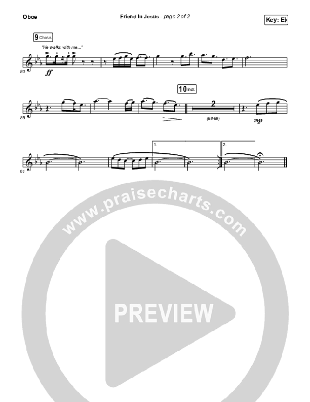 Friend In Jesus (Sing It Now) Oboe (CAIN / Arr. Phil Nitz)