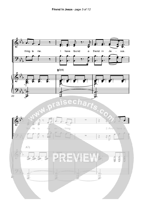 Friend In Jesus (Sing It Now) Octavo (SATB & Pno) (CAIN / Arr. Phil Nitz)