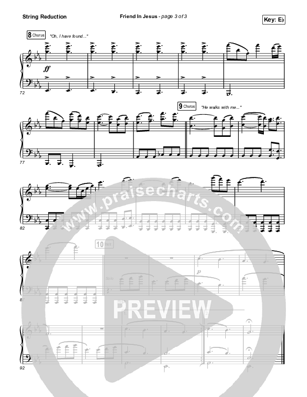 Friend In Jesus (Sing It Now) String Reduction (CAIN / Arr. Phil Nitz)