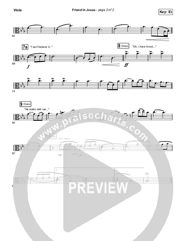 Friend In Jesus (Sing It Now) Viola (CAIN / Arr. Phil Nitz)