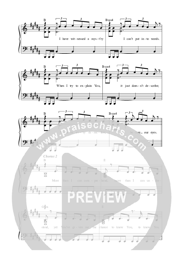 To Know You Lead Sheet Melody (Citizens)