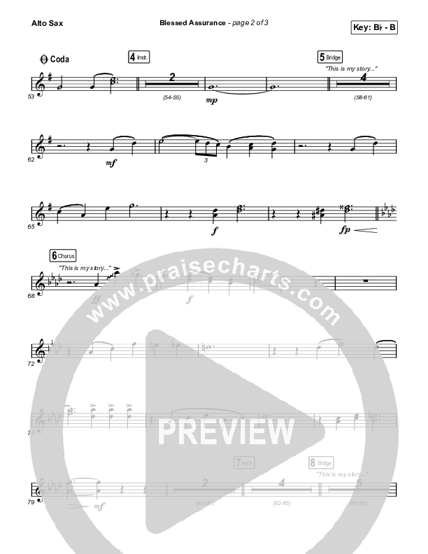 Blessed Assurance (Sing It Now) Sax Pack (CAIN / David Leonard / Arr. Mason Brown)