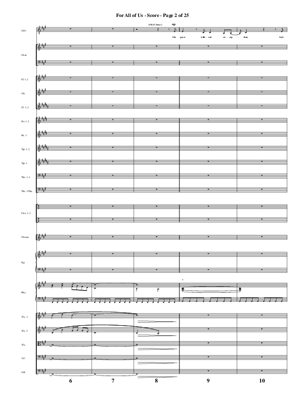 For All Of Us (Choral Anthem SATB) Conductor's Score (Word Music Choral / Arr. Cliff Duren)