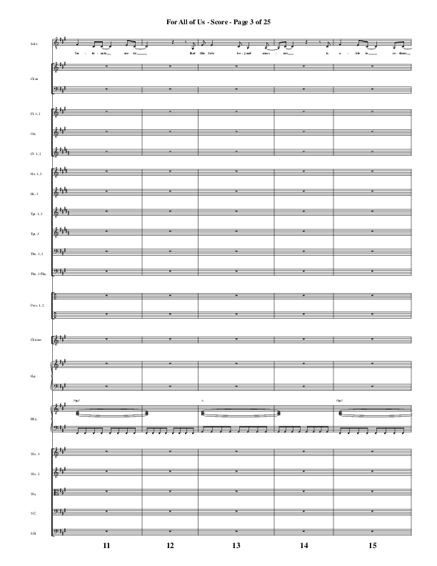 For All Of Us (Choral Anthem SATB) Conductor's Score (Word Music Choral / Arr. Cliff Duren)