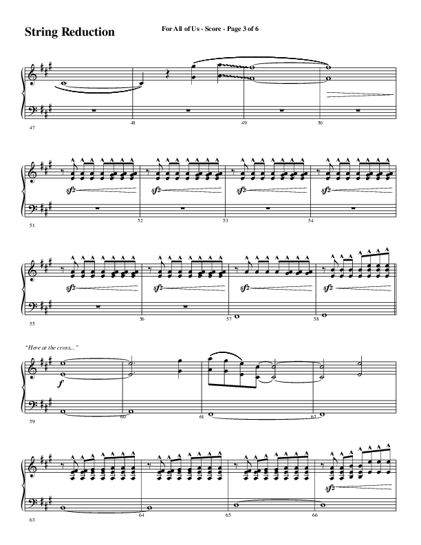 For All Of Us (Choral Anthem SATB) String Reduction (Word Music Choral / Arr. Cliff Duren)