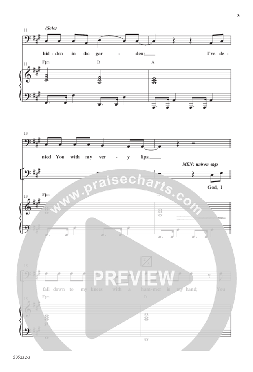 Forgiven (Choral Anthem SATB) Anthem (SATB/Piano) (Word Music / Arr. Daniel Semsen)