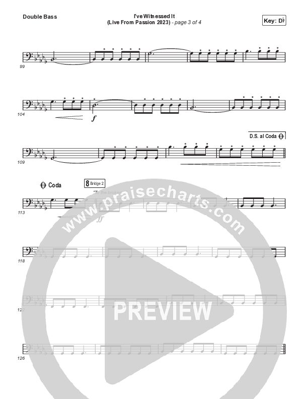 I've Witnessed It (Choral Anthem SATB) String Bass (Passion / Melodie Malone / Arr. Mason Brown)