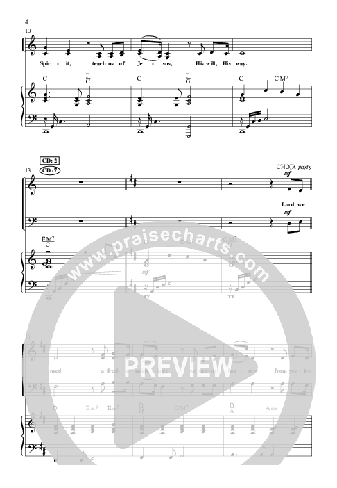 Fresh Anointing with Where The Spirit Of The Lord Is (Choral Anthem SATB) Anthem (SATB/Piano) (Lillenas Choral / Arr. Michael Lawrence)